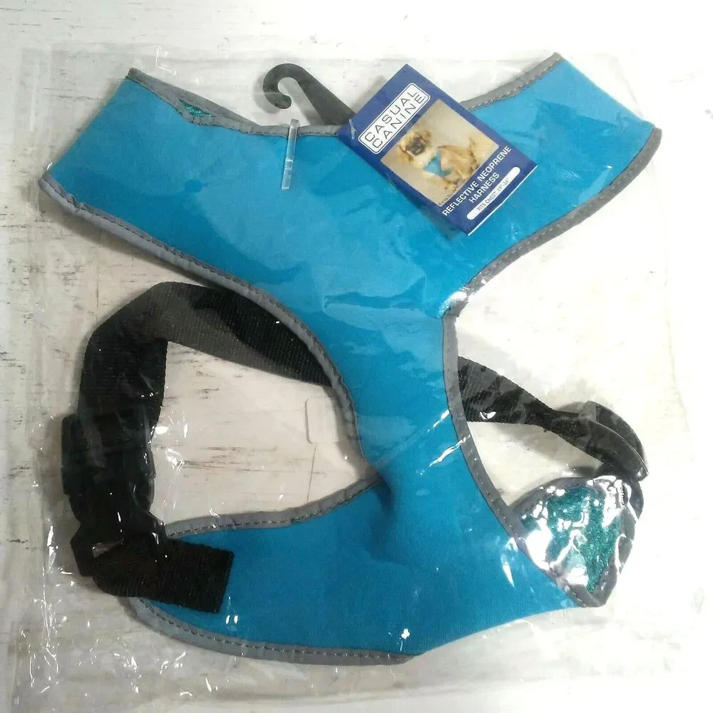 Casual Canine Reflective Dog Harness Bluebird Chest 19